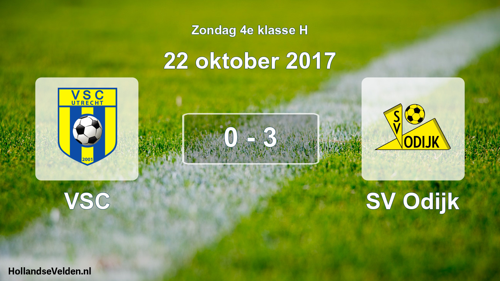 Total number of matches played: VSC - SV Odijk 0 - 3 (22 October 2017)