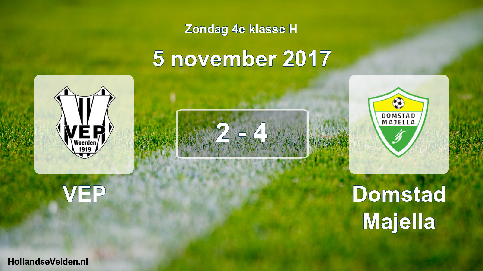 Total number of matches played: VEP - Domstad Majella 2 - 4 (5 November 2017)