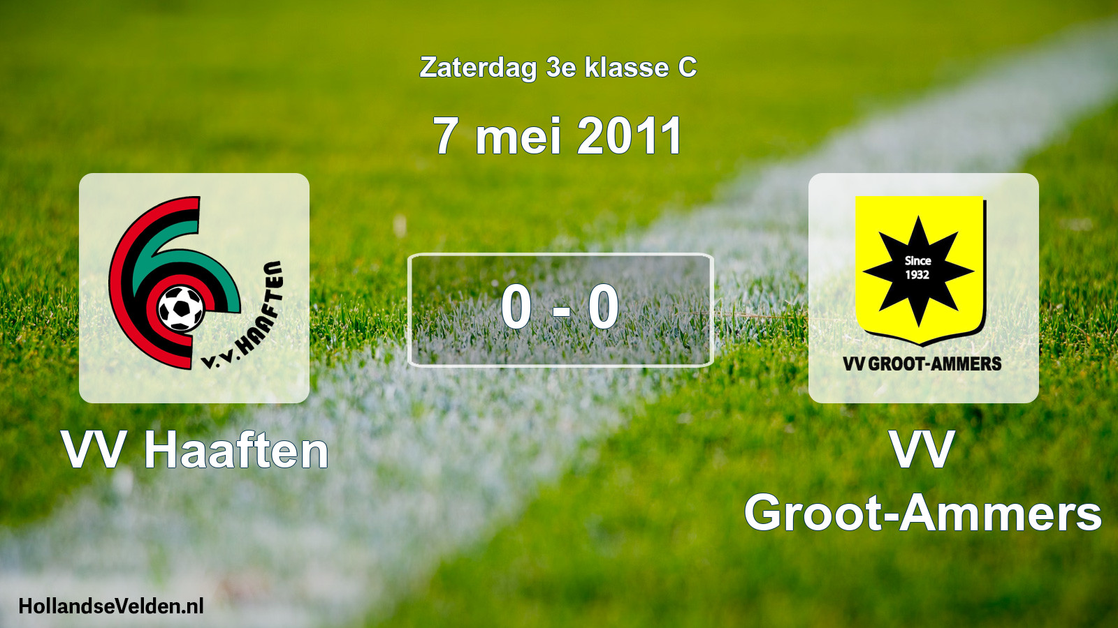 Total number of matches played: VV Haaften - VV Groot-Ammers 0 - 0 (7 May 2011)