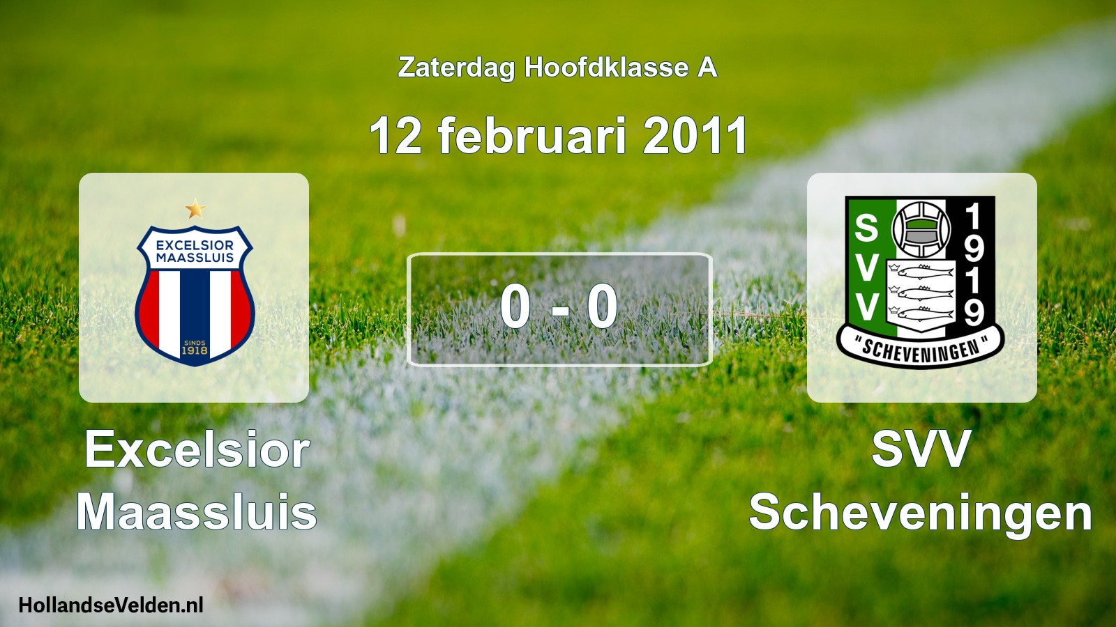 Total number of matches played: Excelsior Maassluis - SVV Scheveningen 0 - 0 (12 February 2011)