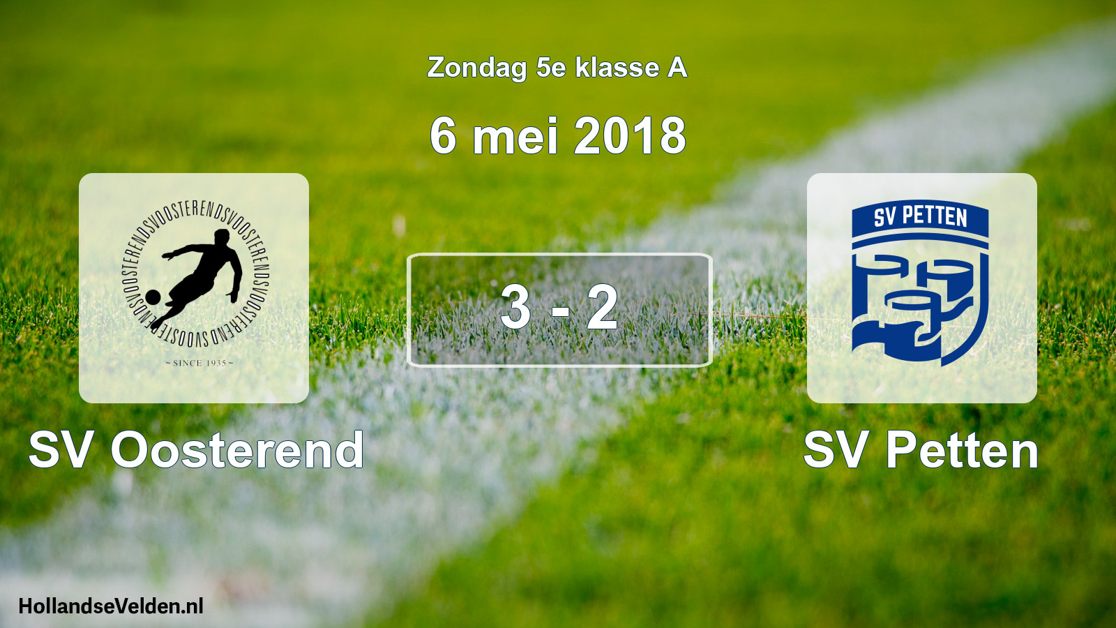 Total number of matches played: SV Oosterend - SV Petten 3 - 2 (6 May 2018)