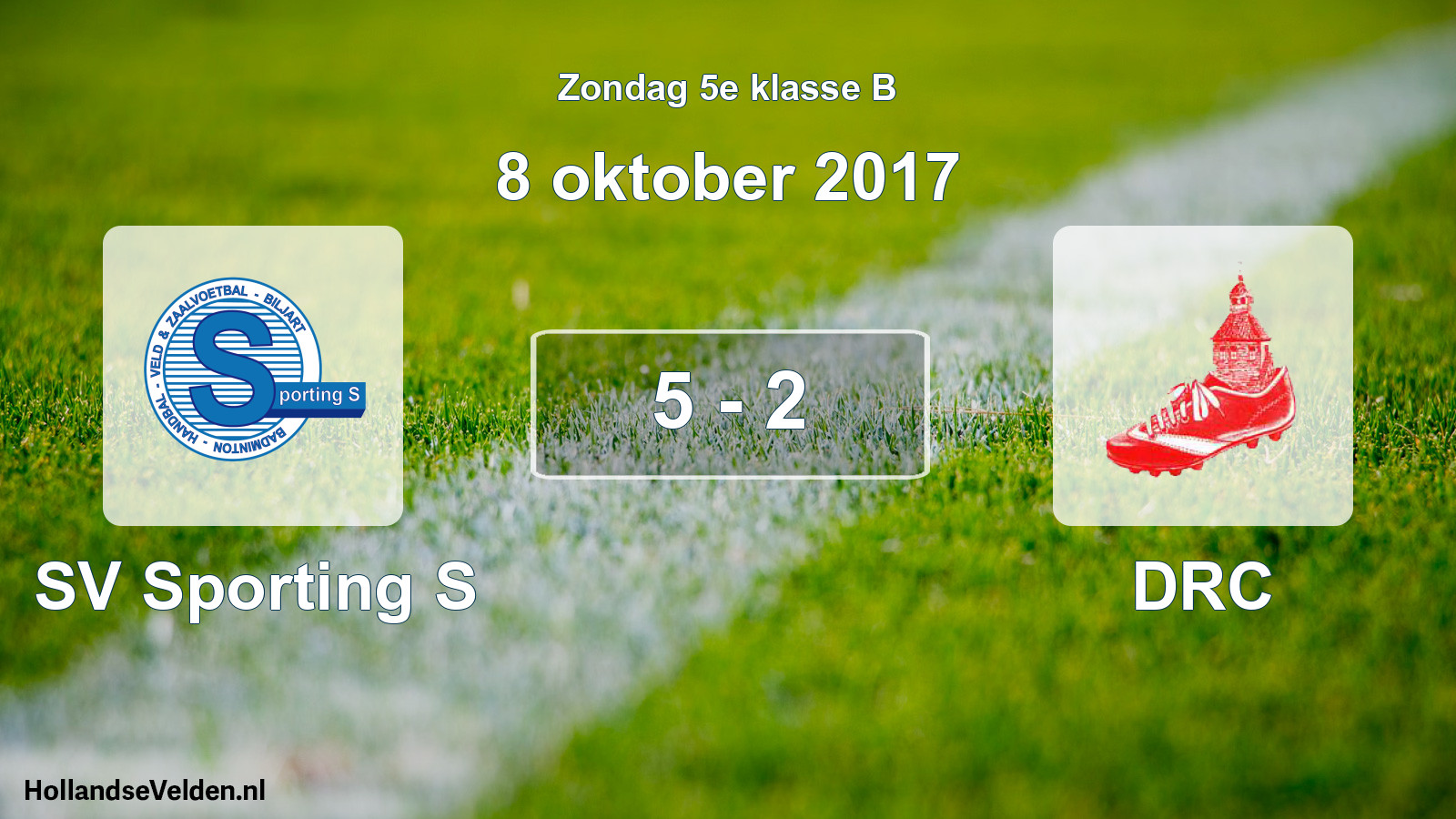 Total number of matches played: SV Sporting S - DRC 5 - 2 (8 October 2017)