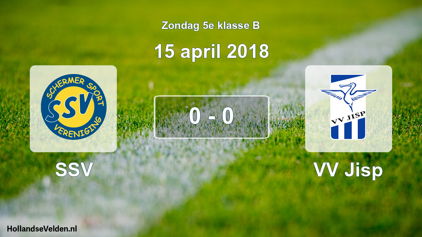 Total number of matches played: SSV - VV Jisp 0 - 0 (15 April 2018)