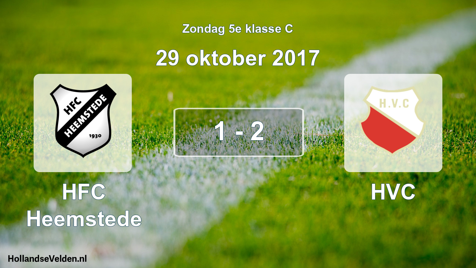 Total number of matches played: HFC Heemstede - HVC 1 - 2 (29 October 2017)