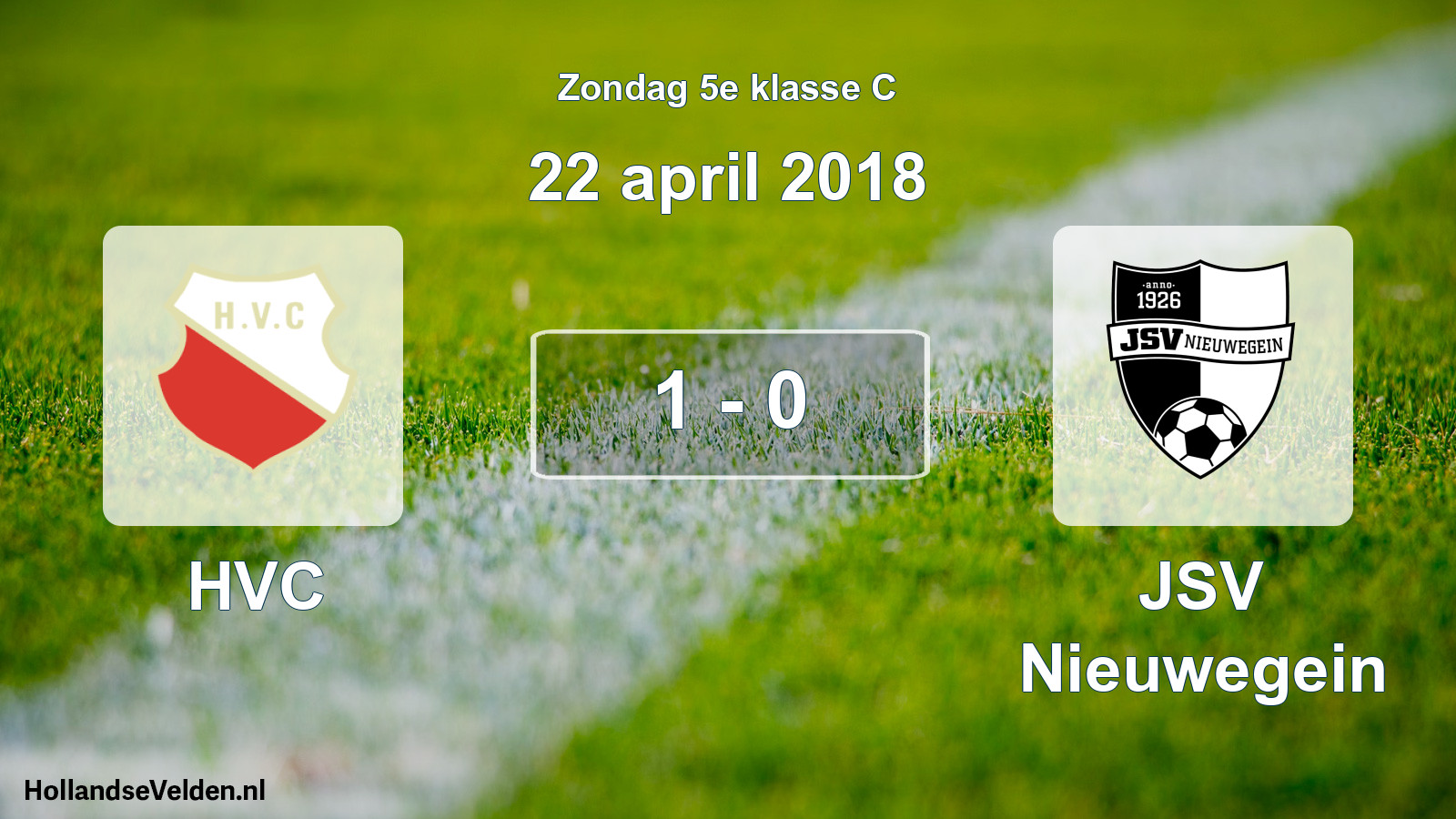 Total number of matches played: HVC - JSV Nieuwegein 1 - 0 (22 April 2018)