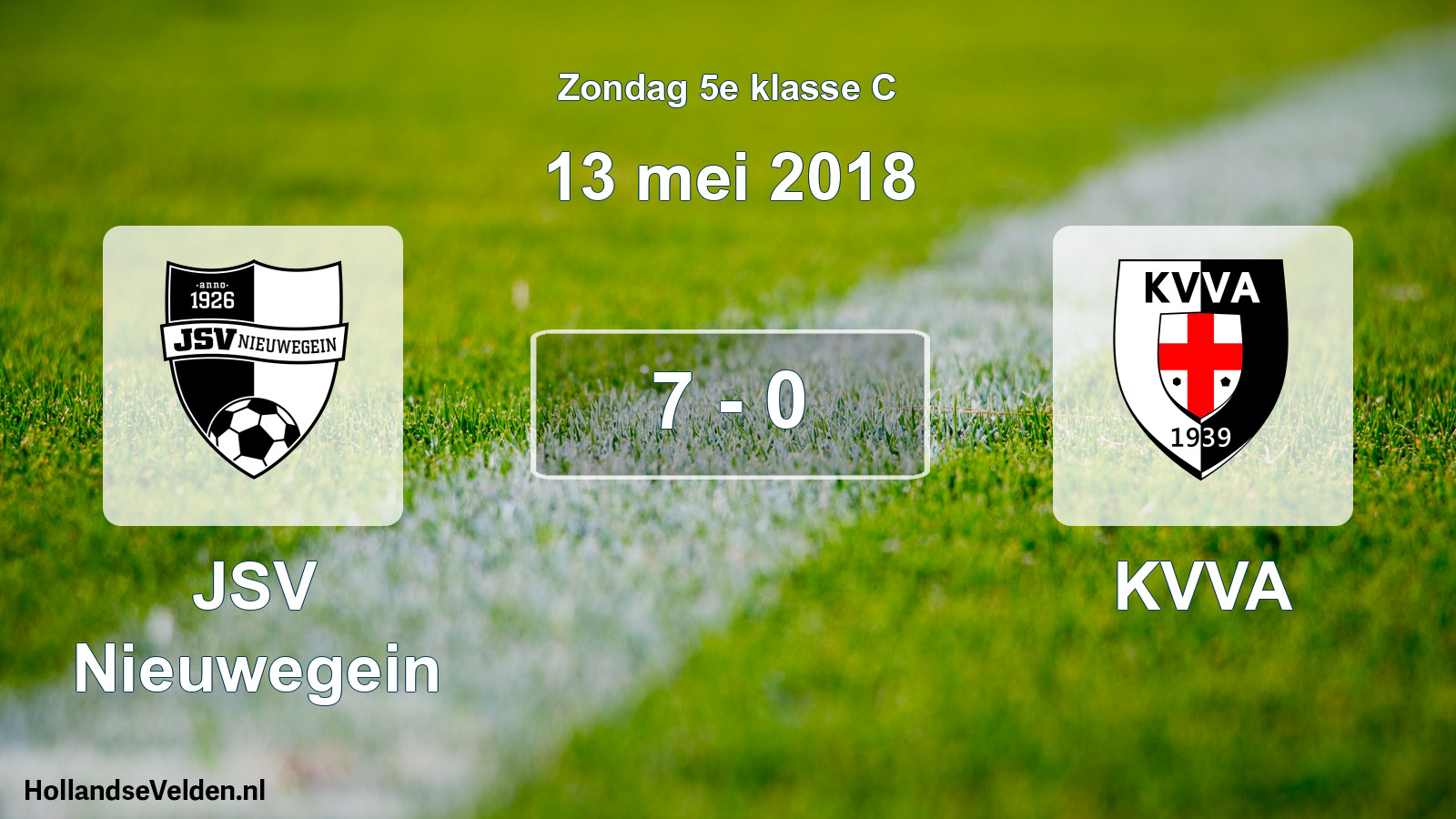 Total number of matches played: JSV Nieuwegein - KVVA 7 - 0 (13 May 2018)
