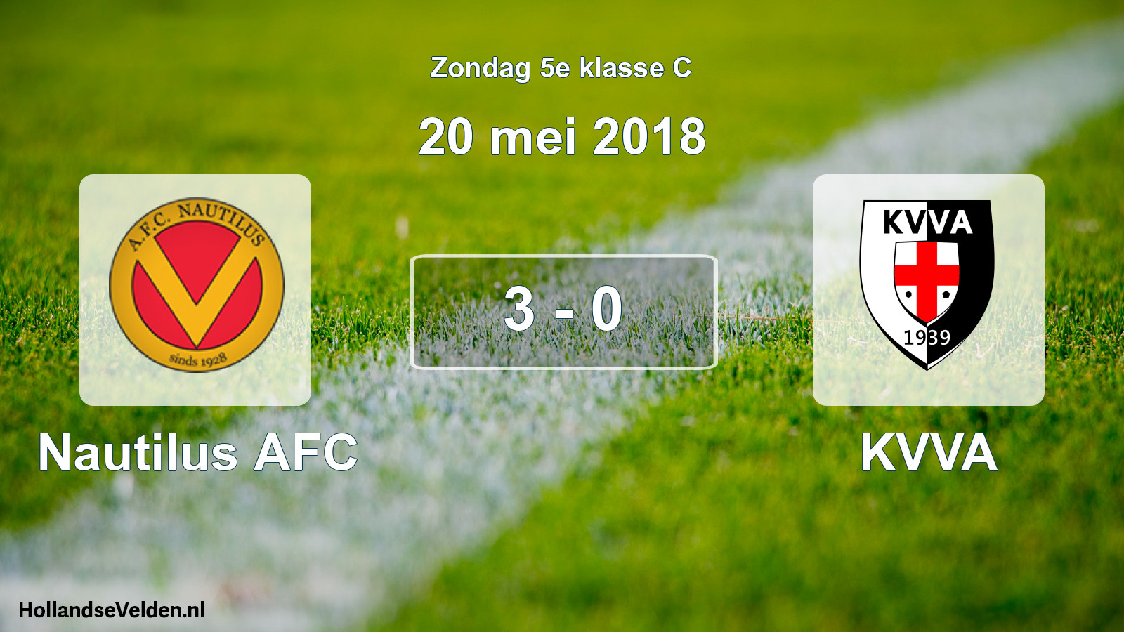 Total number of matches played: Nautilus AFC - KVVA 3 - 0 (20 May 2018)