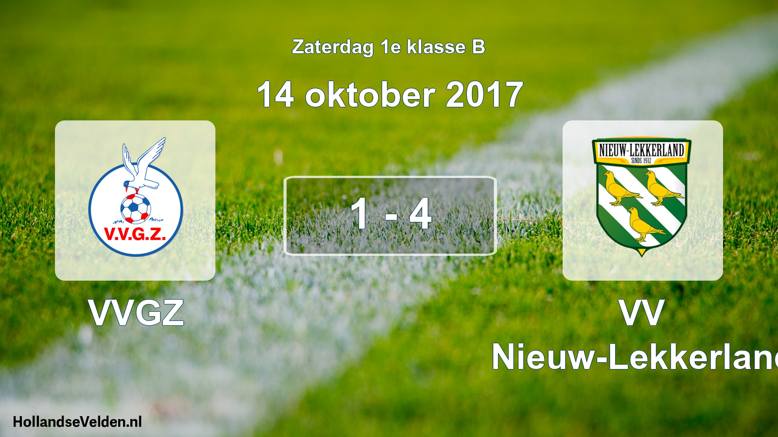 Total number of matches played: VVGZ - VV Nieuw-Lekkerland 1 - 4 (14 October 2017)