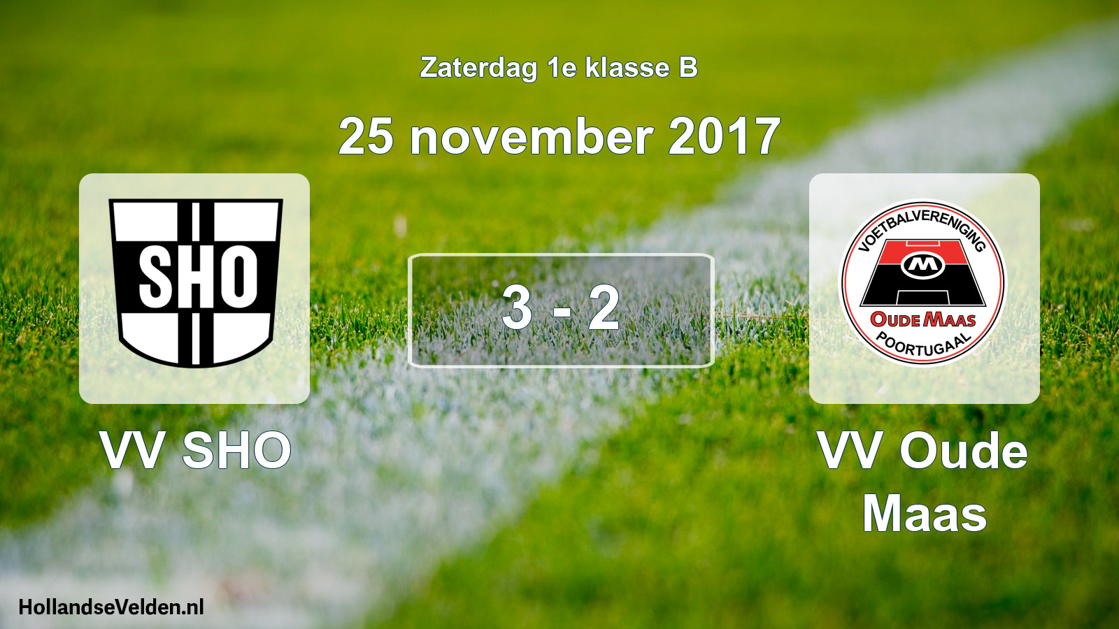 Total number of matches played: VV SHO - VV Oude Maas 3 - 2 (25 November 2017)