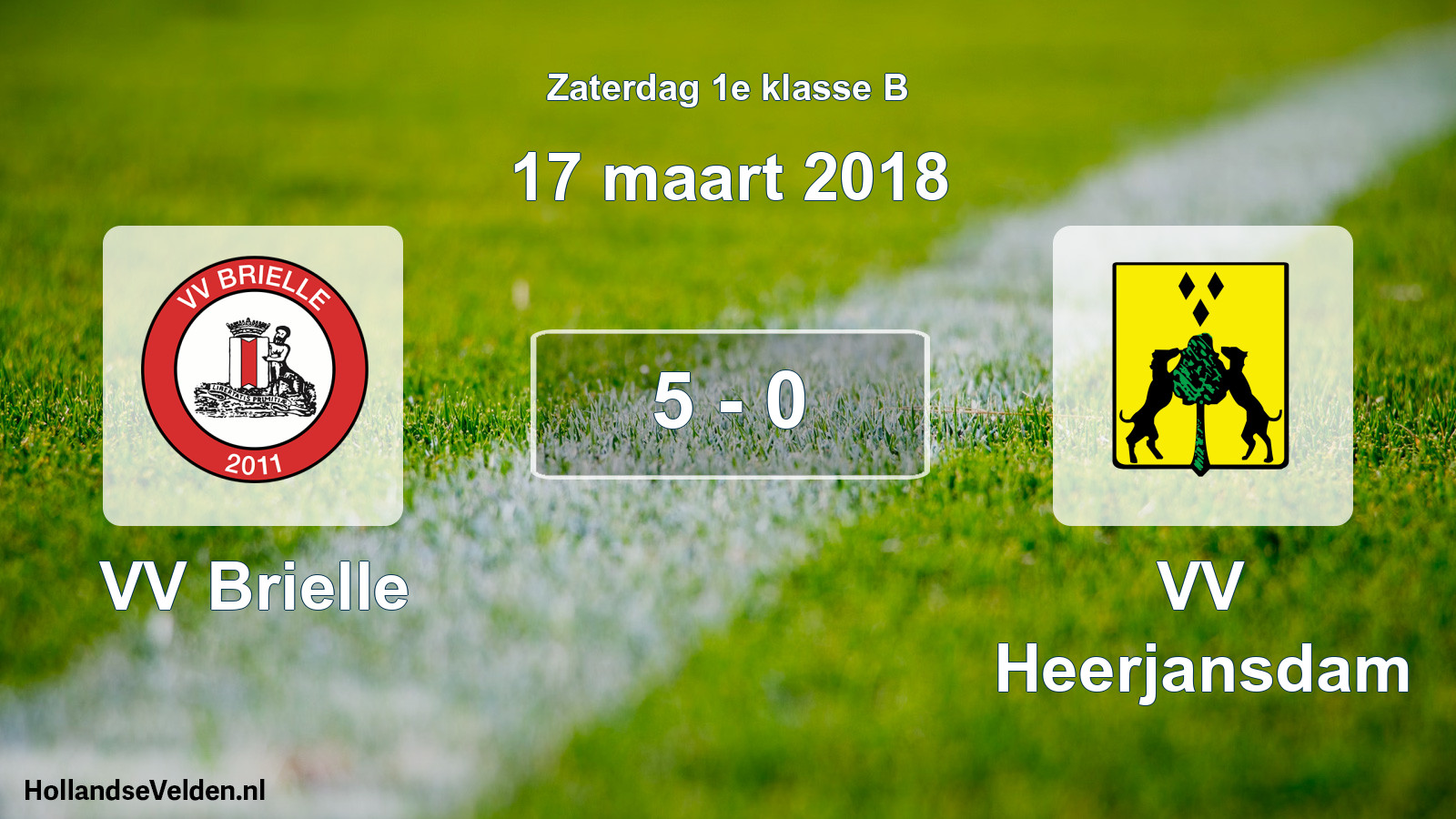 Total number of matches played: VV Brielle - VV Heerjansdam 5 - 0 (17 March 2018)