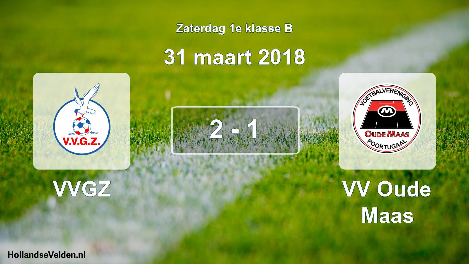 Total number of matches played: VVGZ - VV Oude Maas 2 - 1 (31 March 2018)