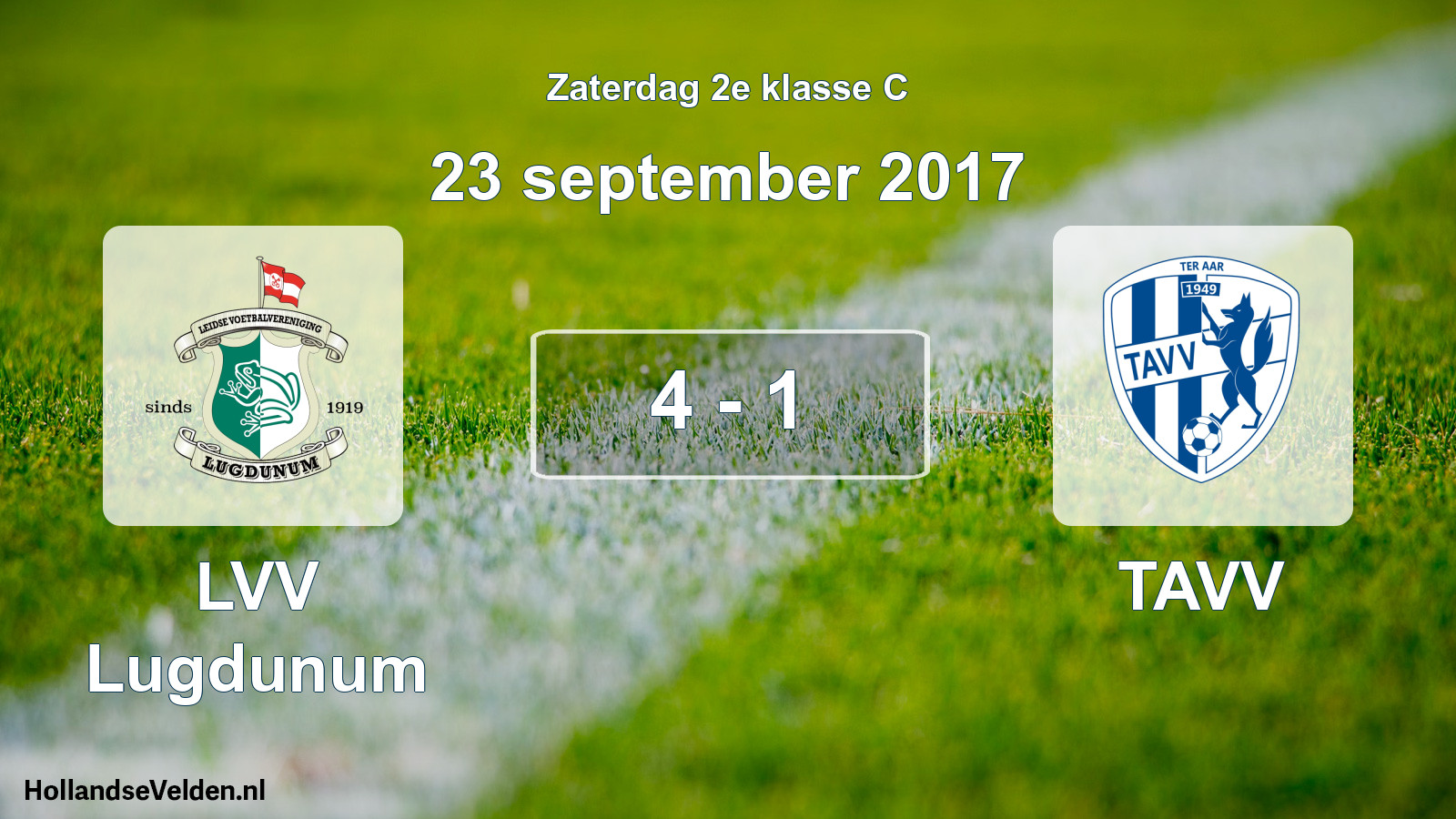 Total number of matches played: LVV Lugdunum - TAVV 4 - 1 (23 September 2017)
