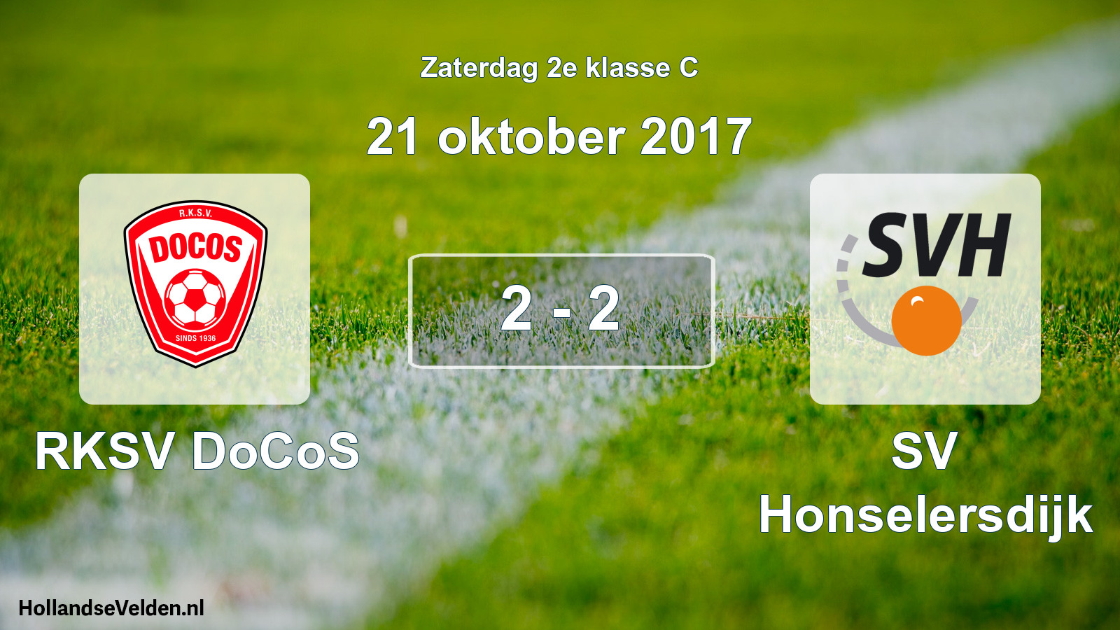 Total number of matches played: RKSV DoCoS - SV Honselersdijk 2 - 2 (21 October 2017)