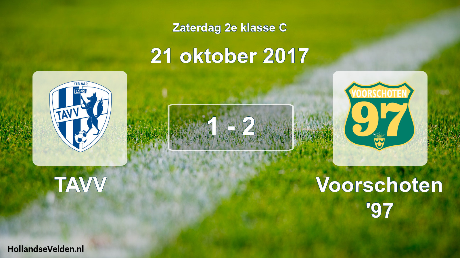Total number of matches played: TAVV - Voorschoten '97 1 - 2 (21 October 2017)