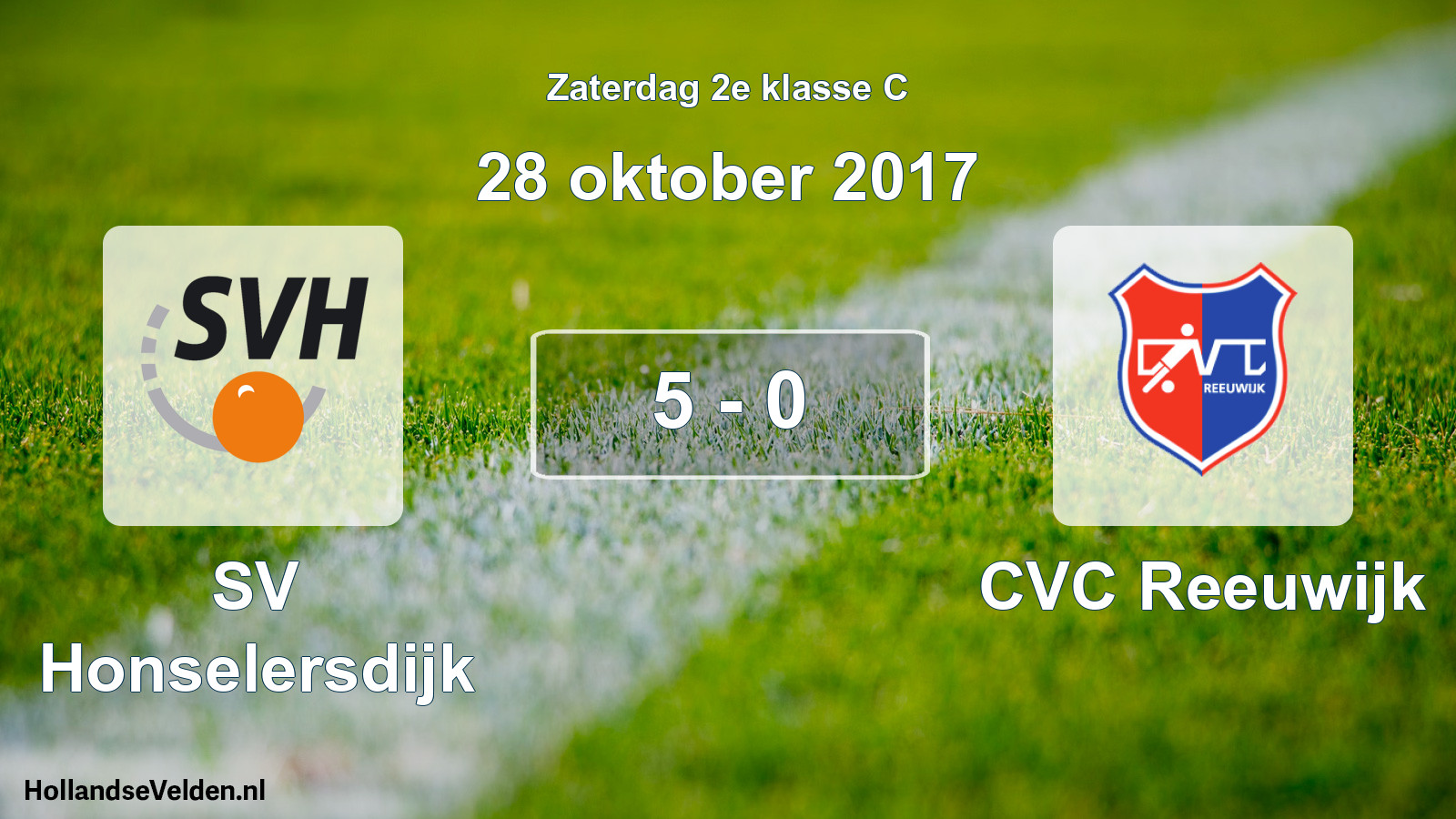 Total number of matches played: SV Honselersdijk - CVC Reeuwijk 5 - 0 (28 October 2017)