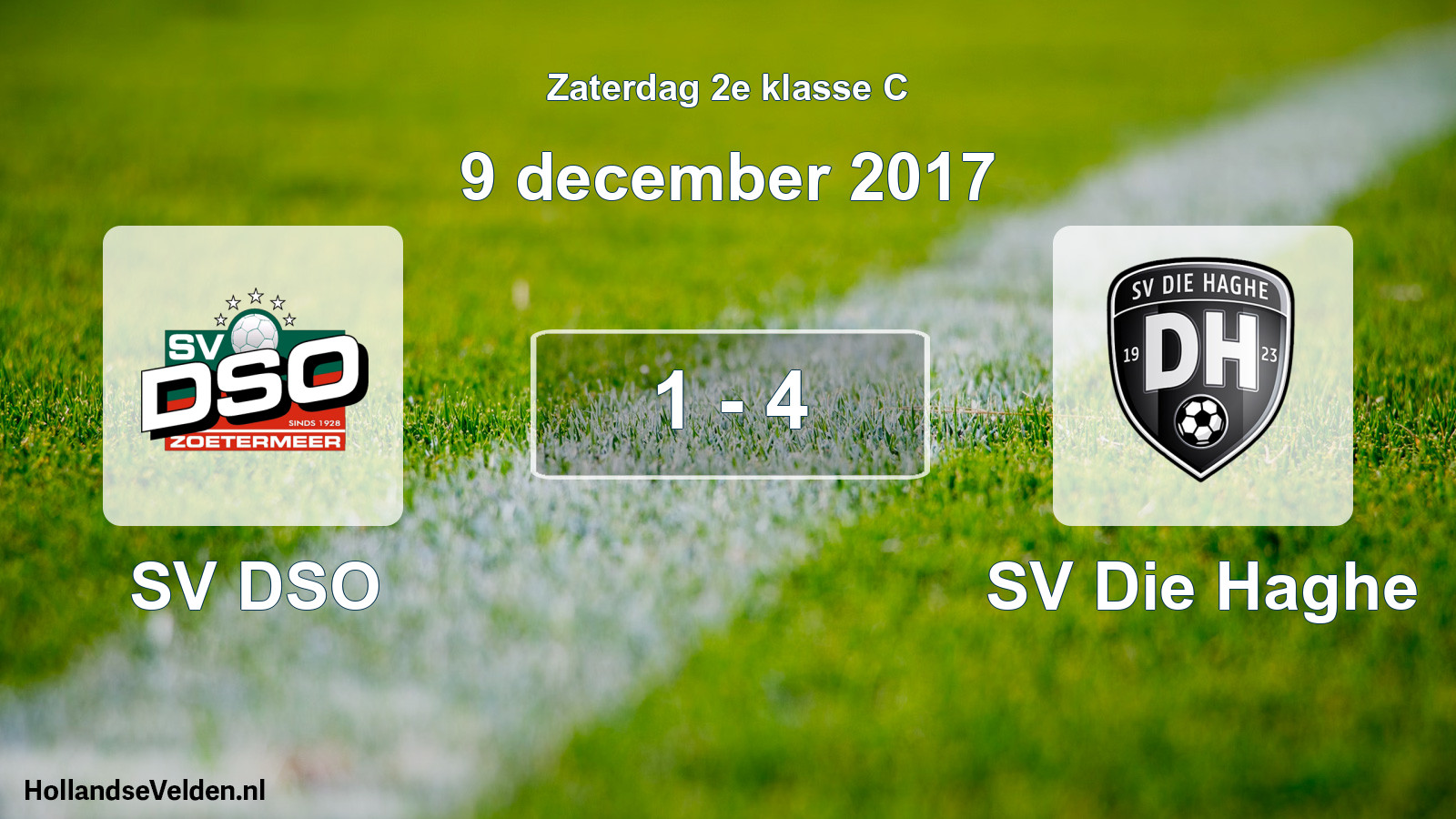 Total number of matches played: SV DSO - SV Die Haghe 1 - 4 (9 December 2017)