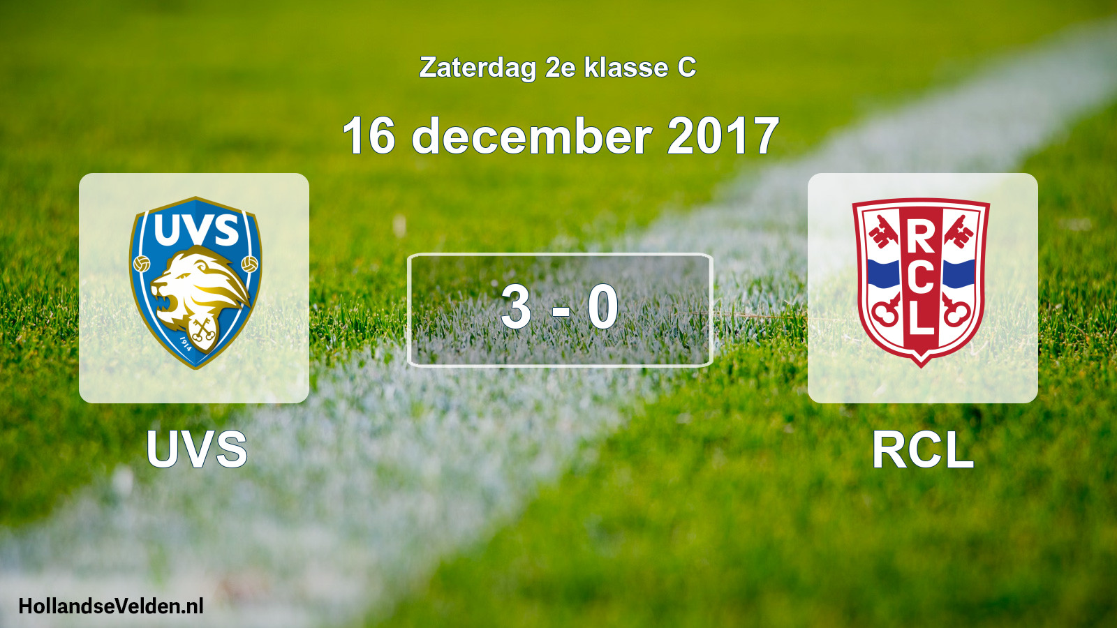 Total number of matches played: UVS - RCL 3 - 0 (16 December 2017)