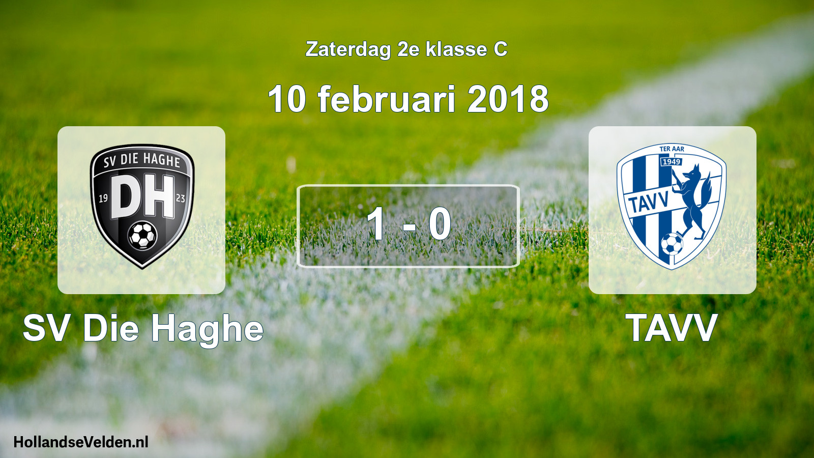 Total number of matches played: SV Die Haghe - TAVV 1 - 0 (10 February 2018)