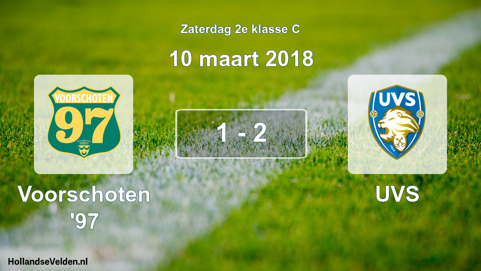 Total number of matches played: Voorschoten '97 - UVS 1 - 2 (10 March 2018)