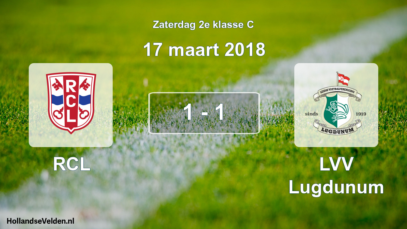 Total number of matches played: RCL - LVV Lugdunum 1 - 1 (17 March 2018)