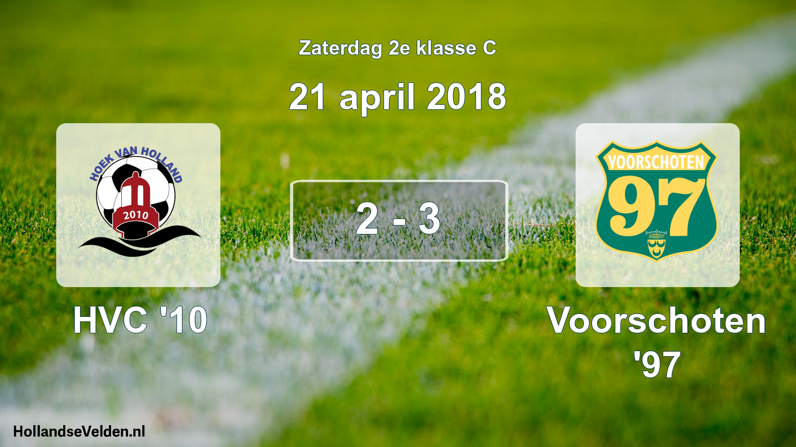 Total number of matches played: HVC '10 - Voorschoten '97 2 - 3 (21 April 2018)