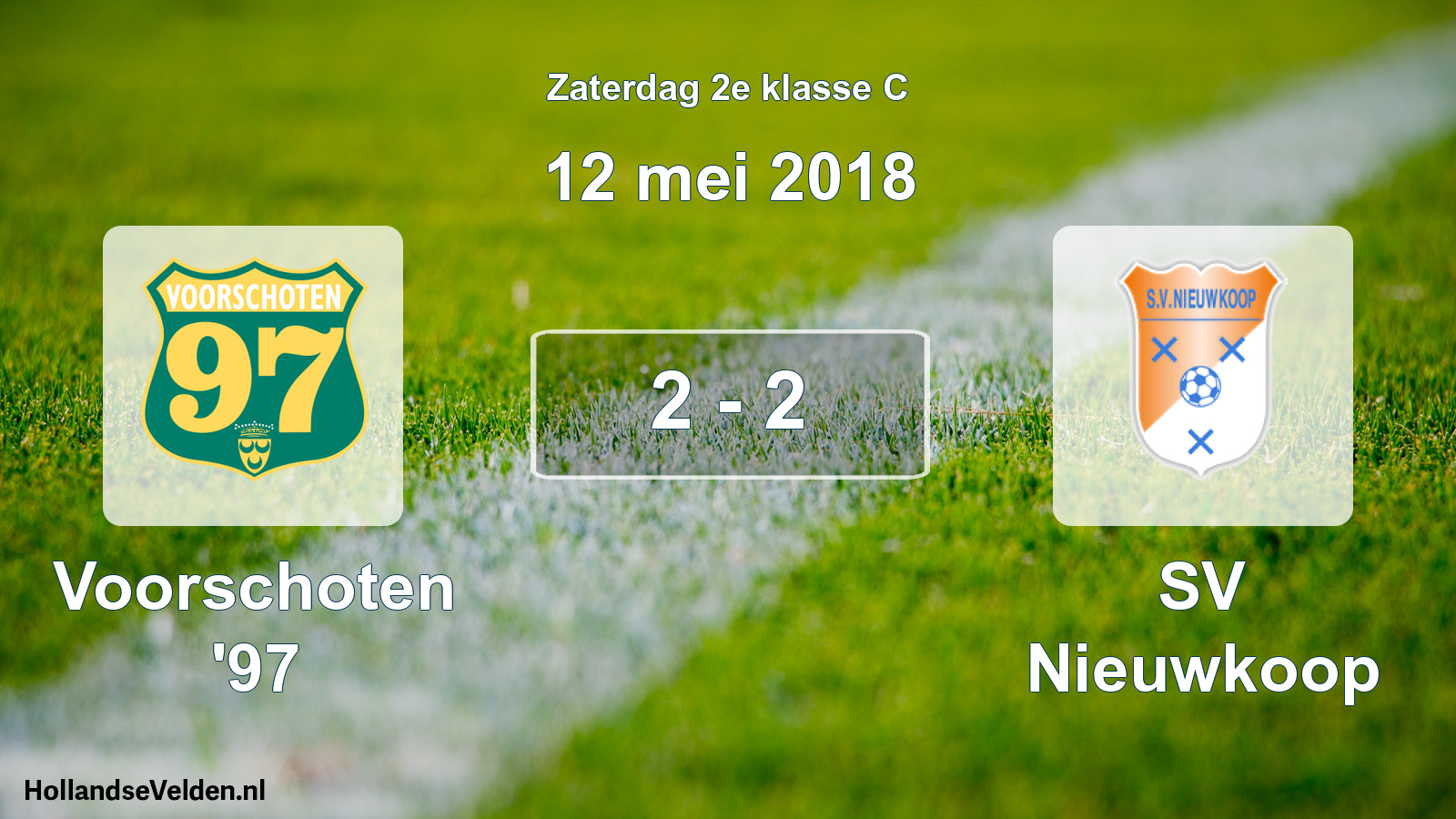 Total number of matches played: Voorschoten '97 - SV Nieuwkoop 2 - 2 (12 May 2018)