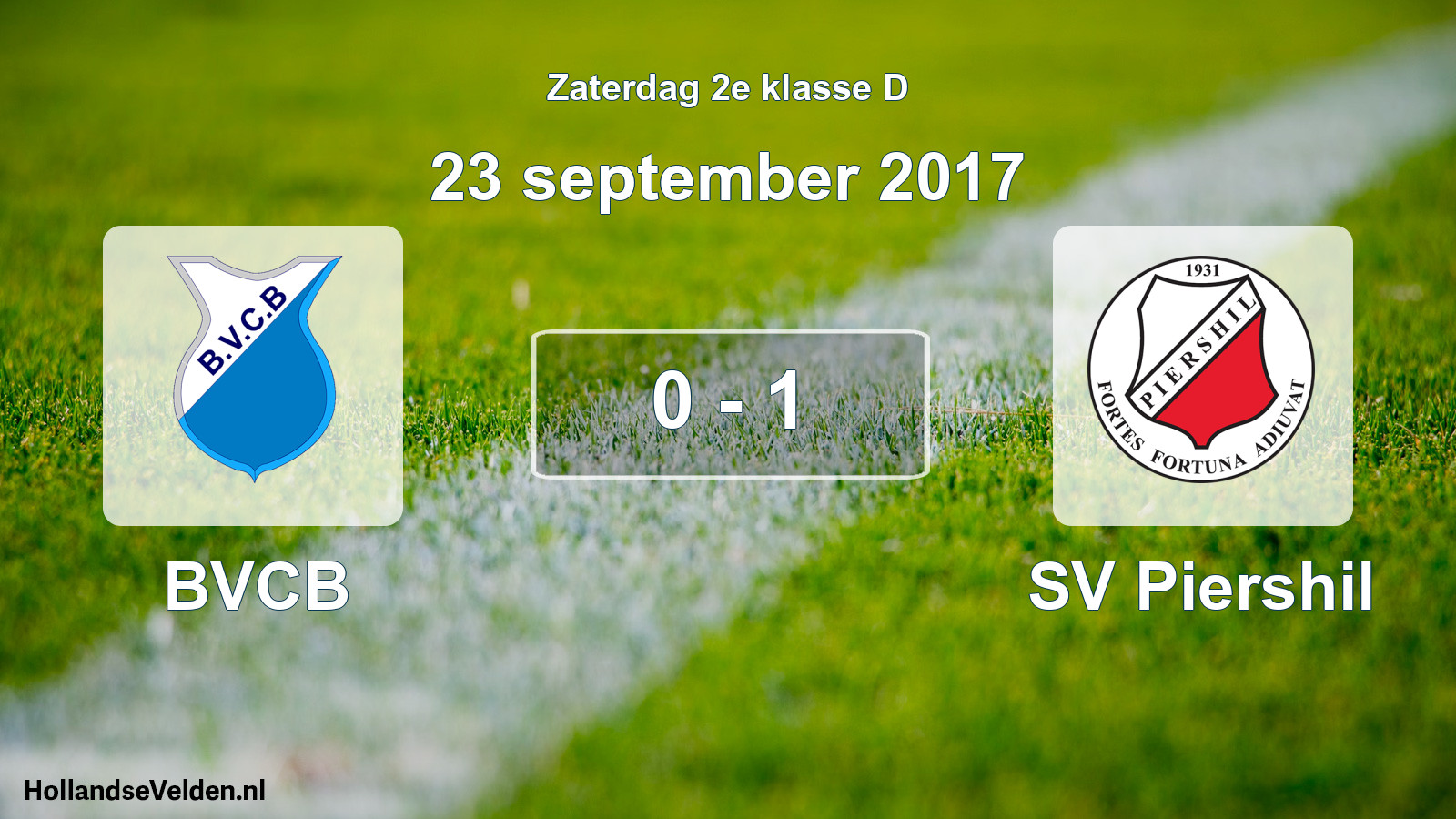 Total number of matches played: BVCB - SV Piershil 0 - 1 (23 September 2017)
