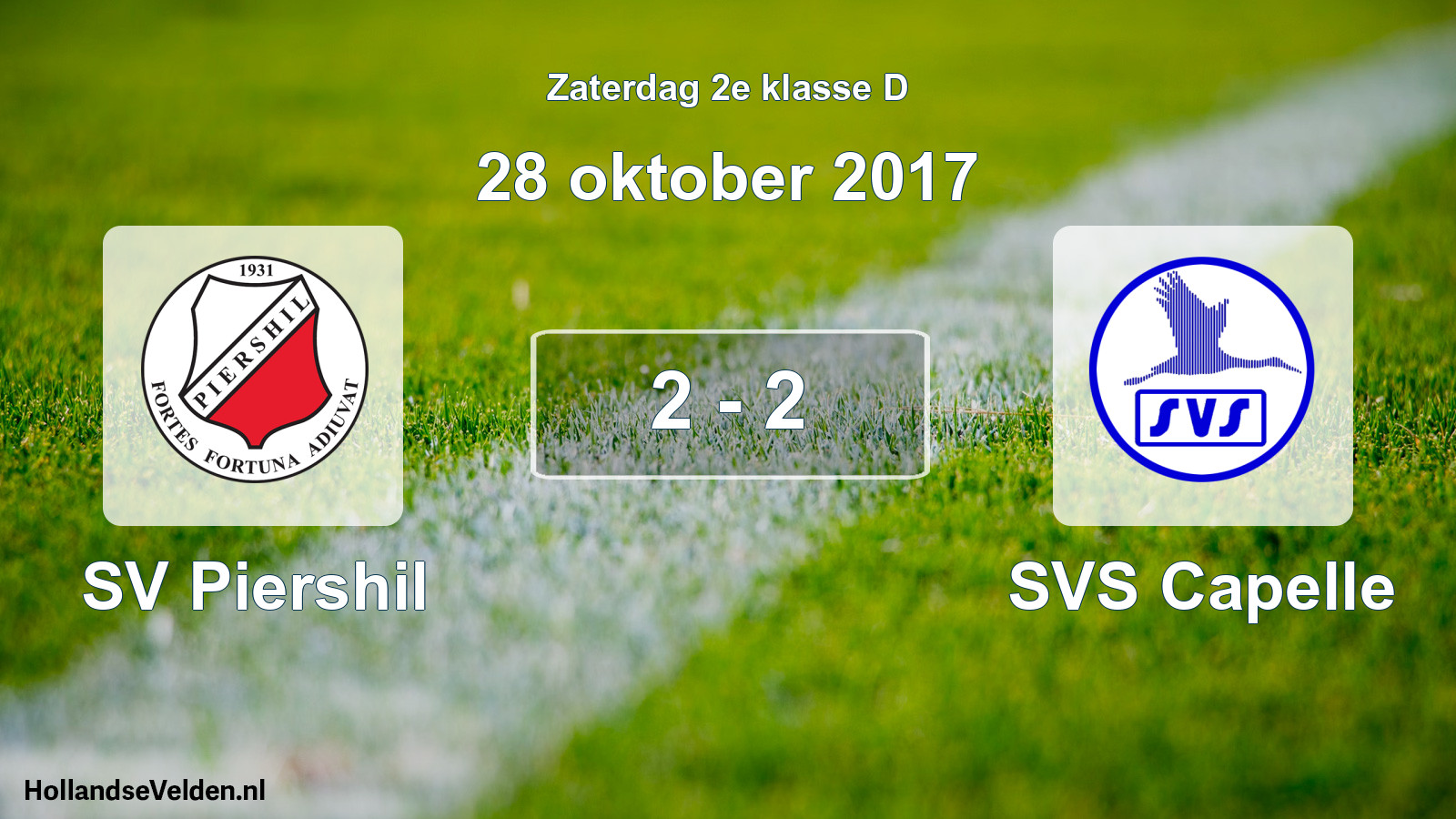 Total number of matches played: SV Piershil - SVS Capelle 2 - 2 (28 October 2017)