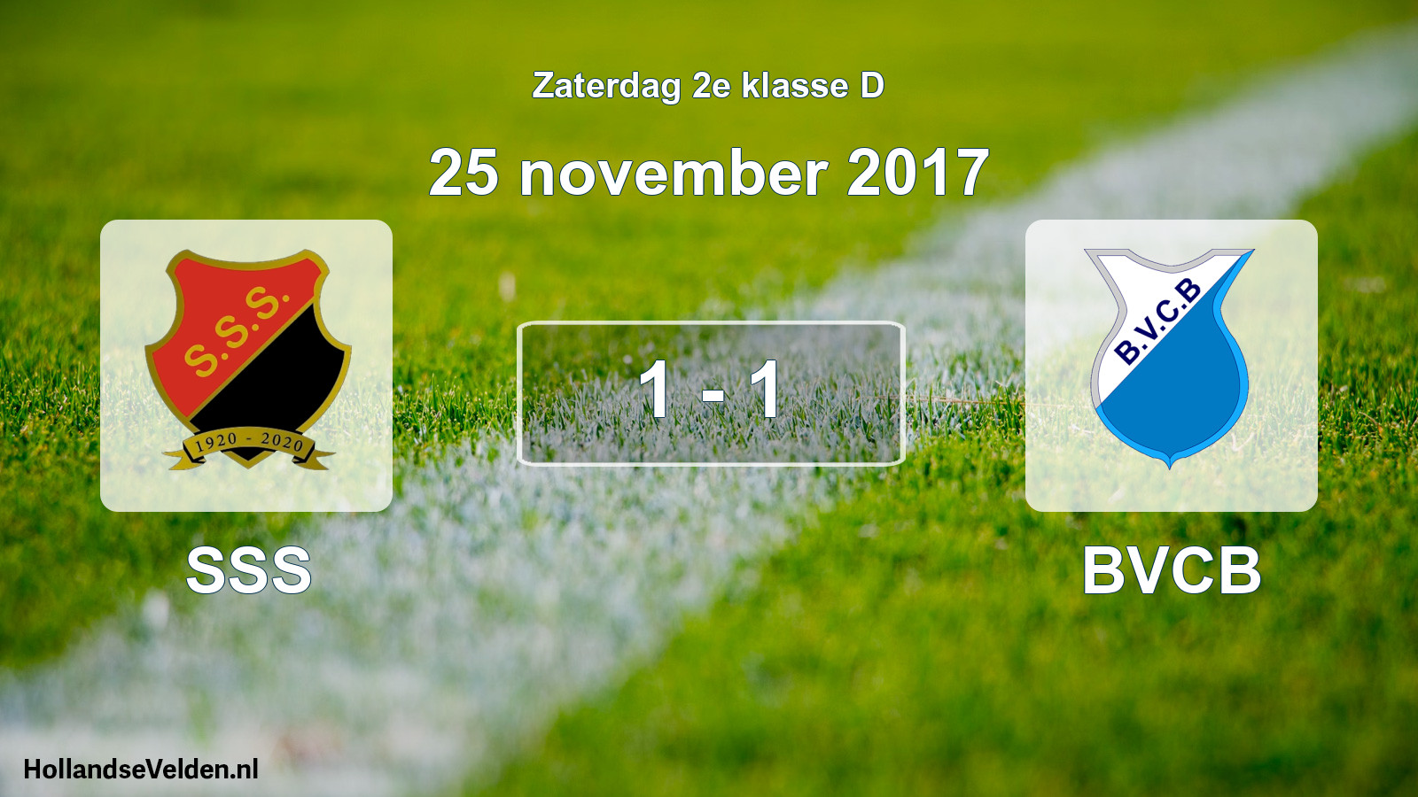 Total number of matches played: SSS - BVCB 1 - 1 (25 November 2017)