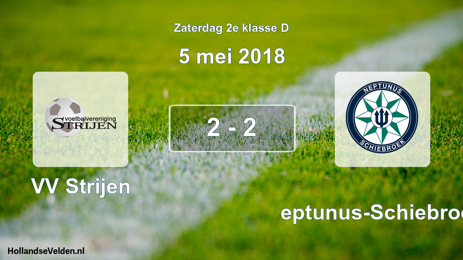 Total number of matches played: VV Strijen - Neptunus-Schiebroek 2 - 2 (5 May 2018)