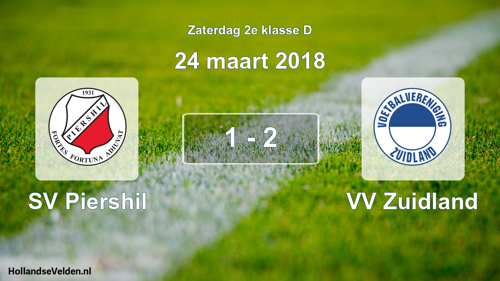Total number of matches played: SV Piershil - VV Zuidland 1 - 2 (24 March 2018)