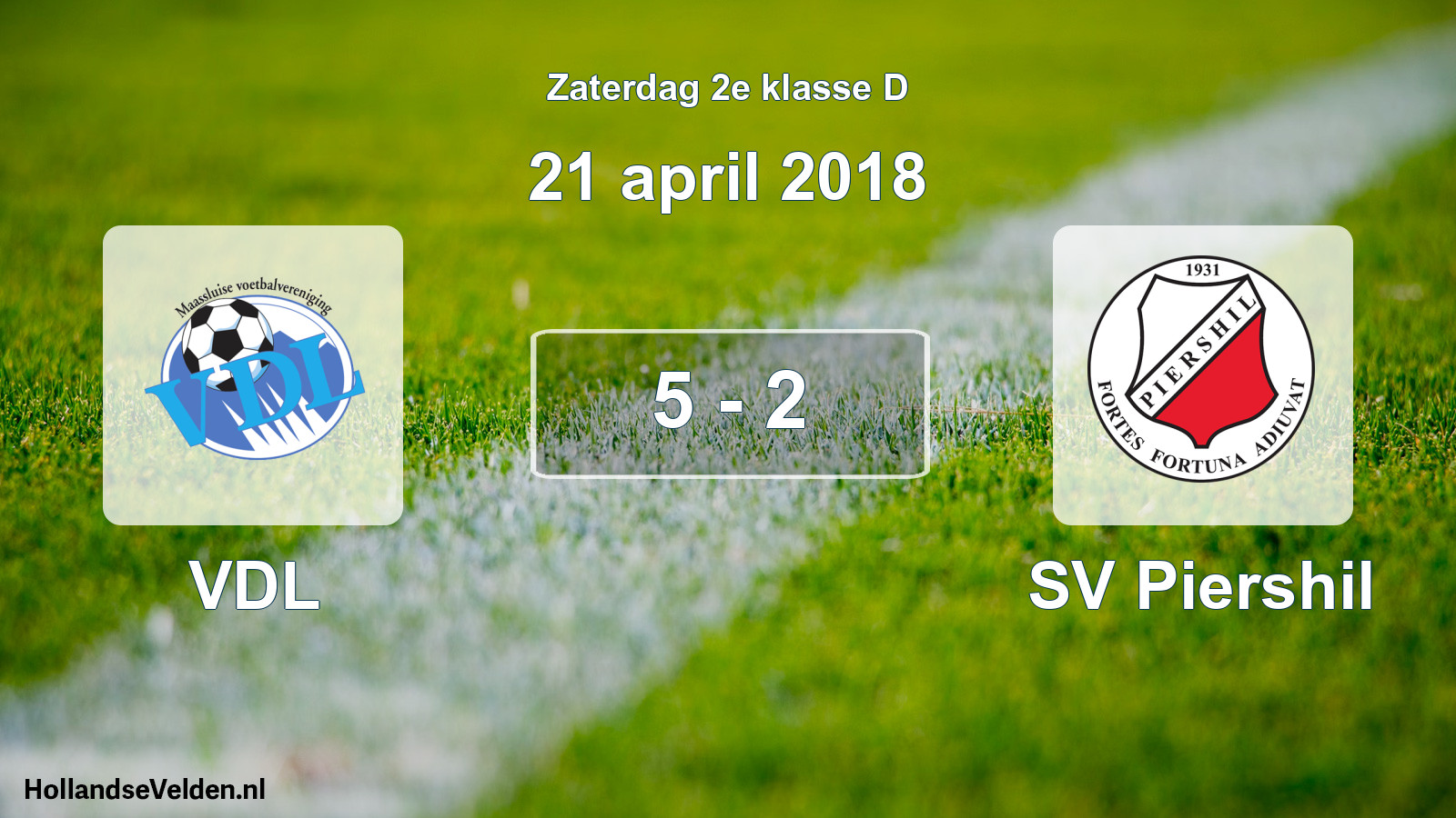Total number of matches played: VDL - SV Piershil 5 - 2 (21 April 2018)