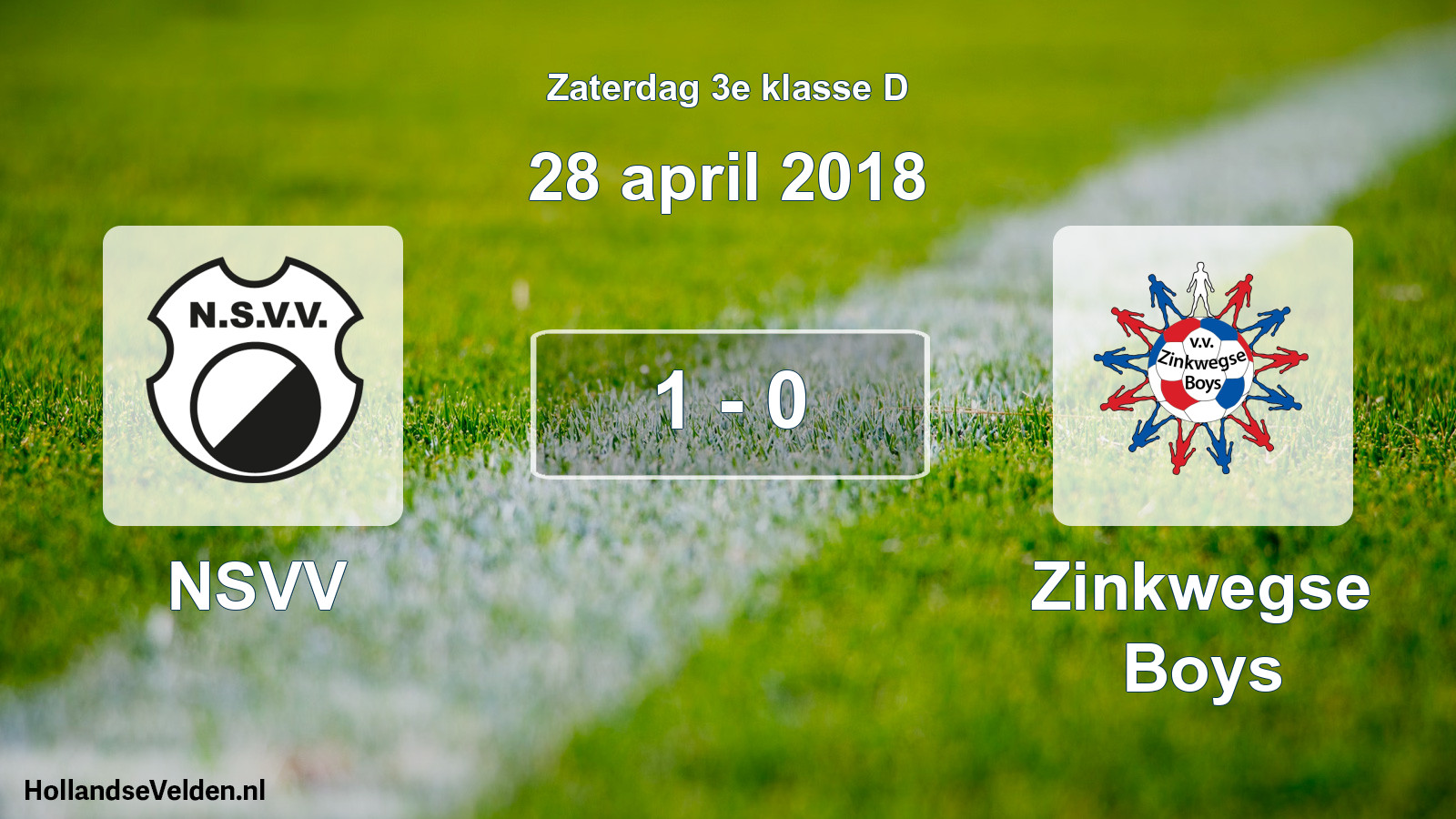 Total number of matches played: NSVV - Zinkwegse Boys 1 - 0 (28 April 2018)
