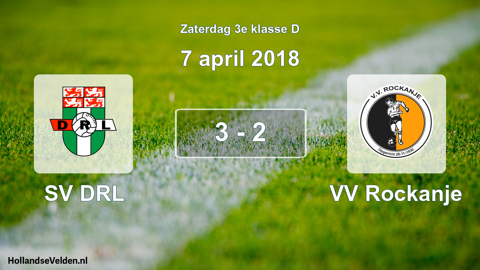 Total number of matches played: SV DRL - VV Rockanje 3 - 2 (7 April 2018)
