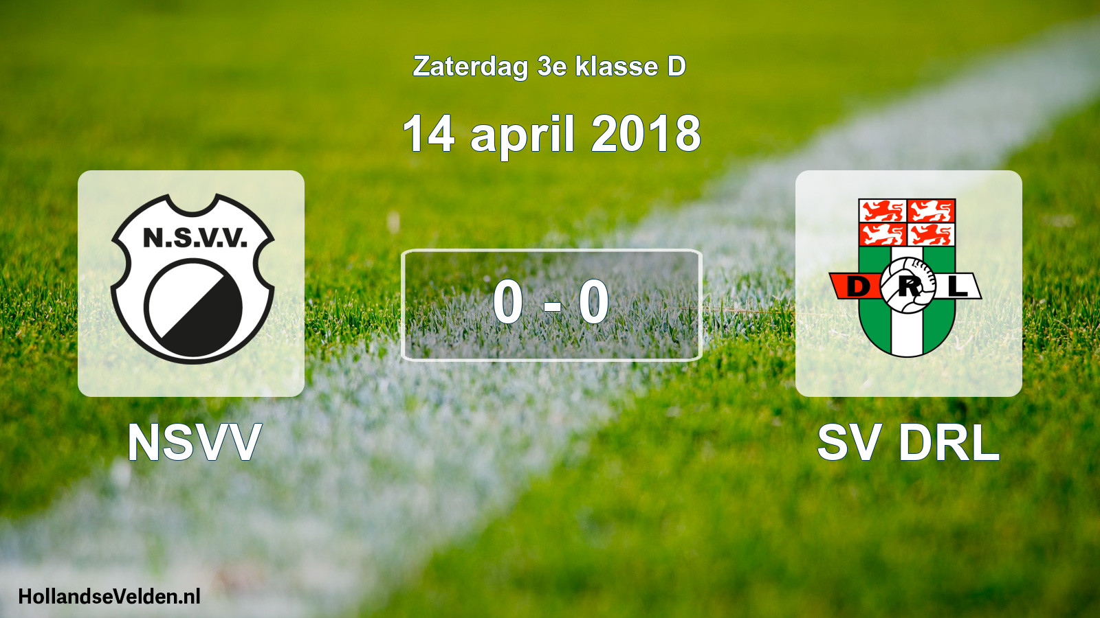 Total number of matches played: NSVV - SV DRL 0 - 0 (14 April 2018)