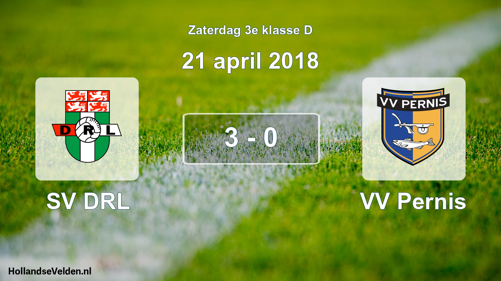 Total number of matches played: SV DRL - VV Pernis 3 - 0 (21 April 2018)