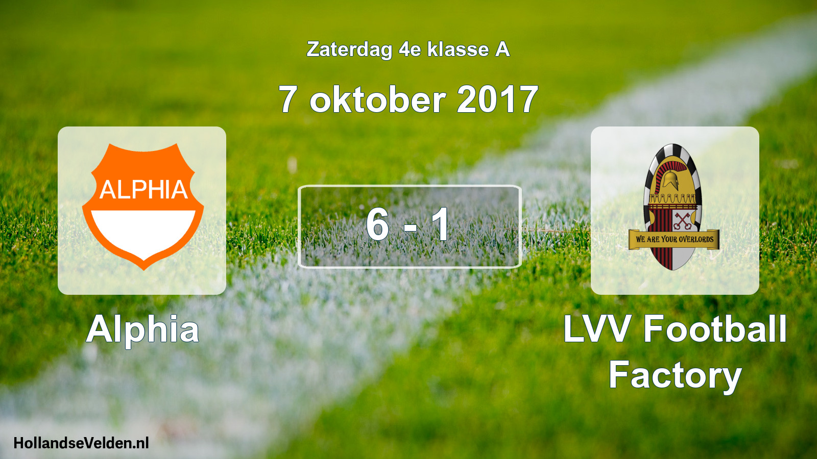 Total number of matches played: Alphia - LVV Football Factory 6 - 1 (7 October 2017)