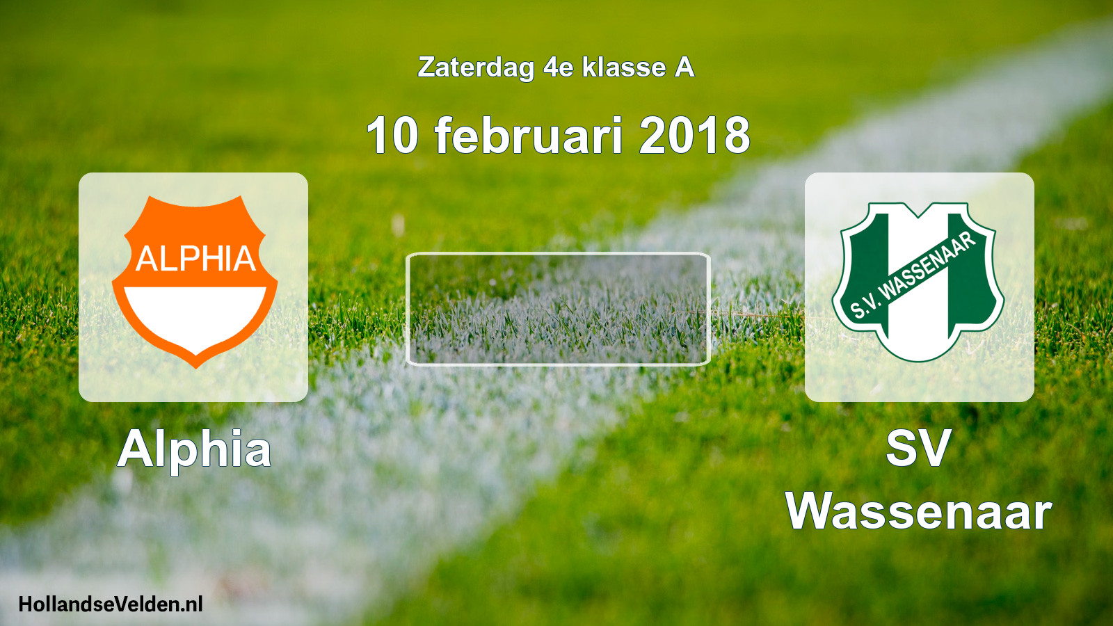 Scheduled Match: Alphia - SV Wassenaar (10 February 2018)