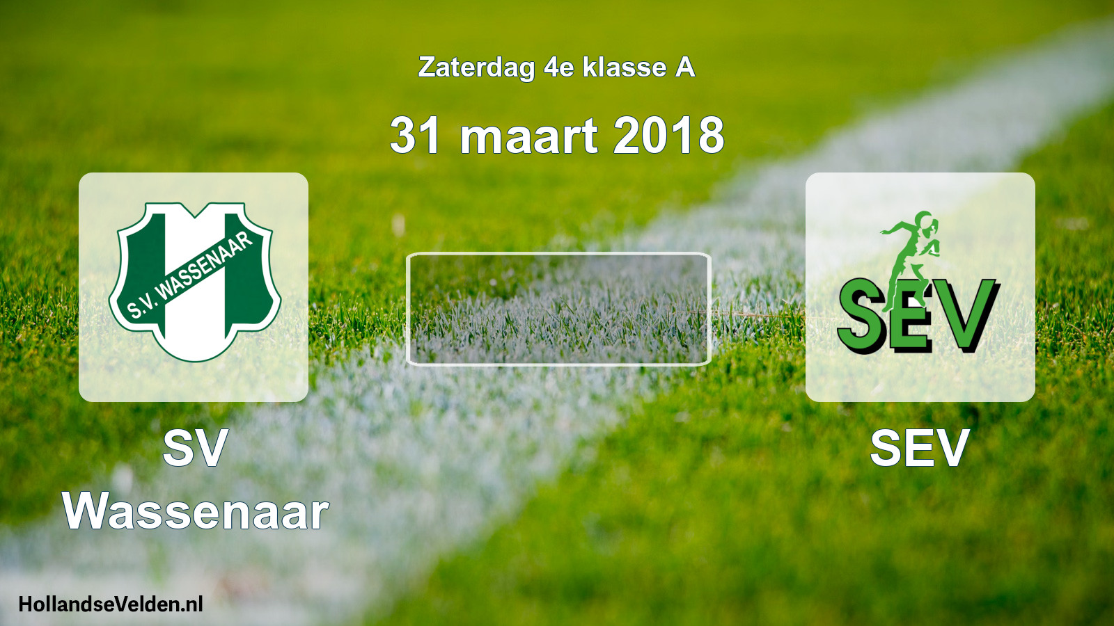 Scheduled Match: SV Wassenaar - SEV (31 March 2018)