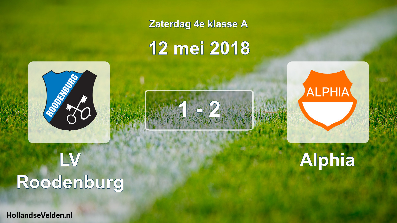 Total number of matches played: LV Roodenburg - Alphia 1 - 2 (12 May 2018)