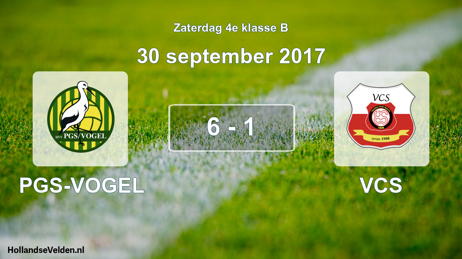 Total number of matches played: PGS-VOGEL - VCS 6 - 1 (30 September 2017)