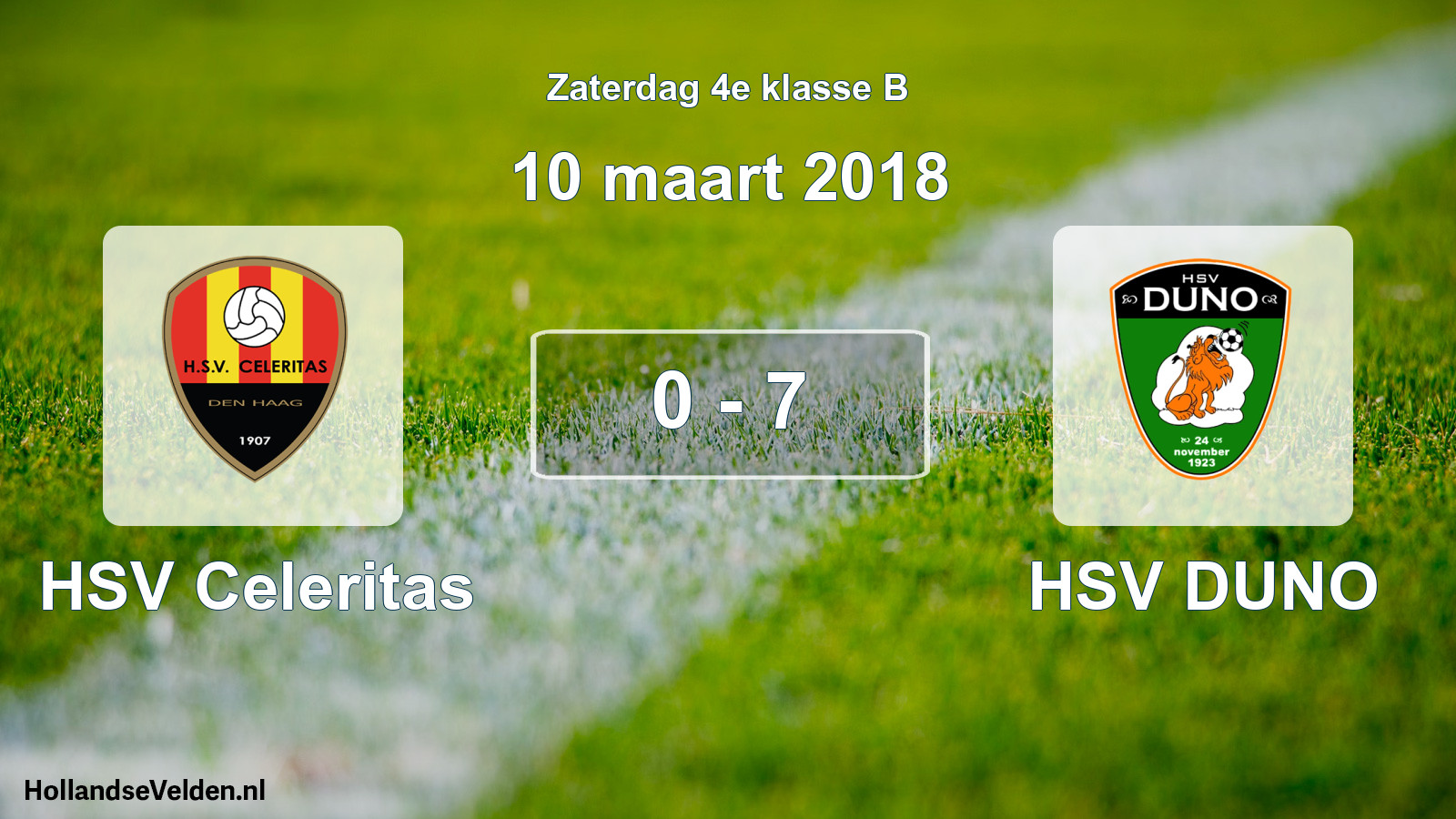 Total number of matches played: HSV Celeritas - HSV DUNO 0 - 7 (10 March 2018)