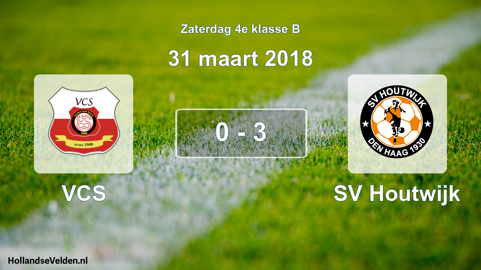 Total number of matches played: VCS - SV Houtwijk 0 - 3 (31 March 2018)