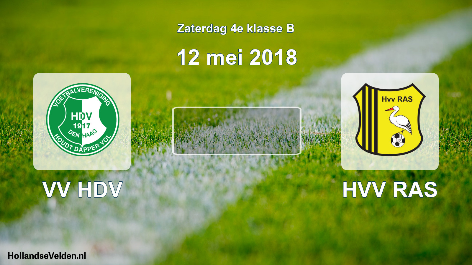 Scheduled Match: VV HDV - HVV RAS (12 May 2018)