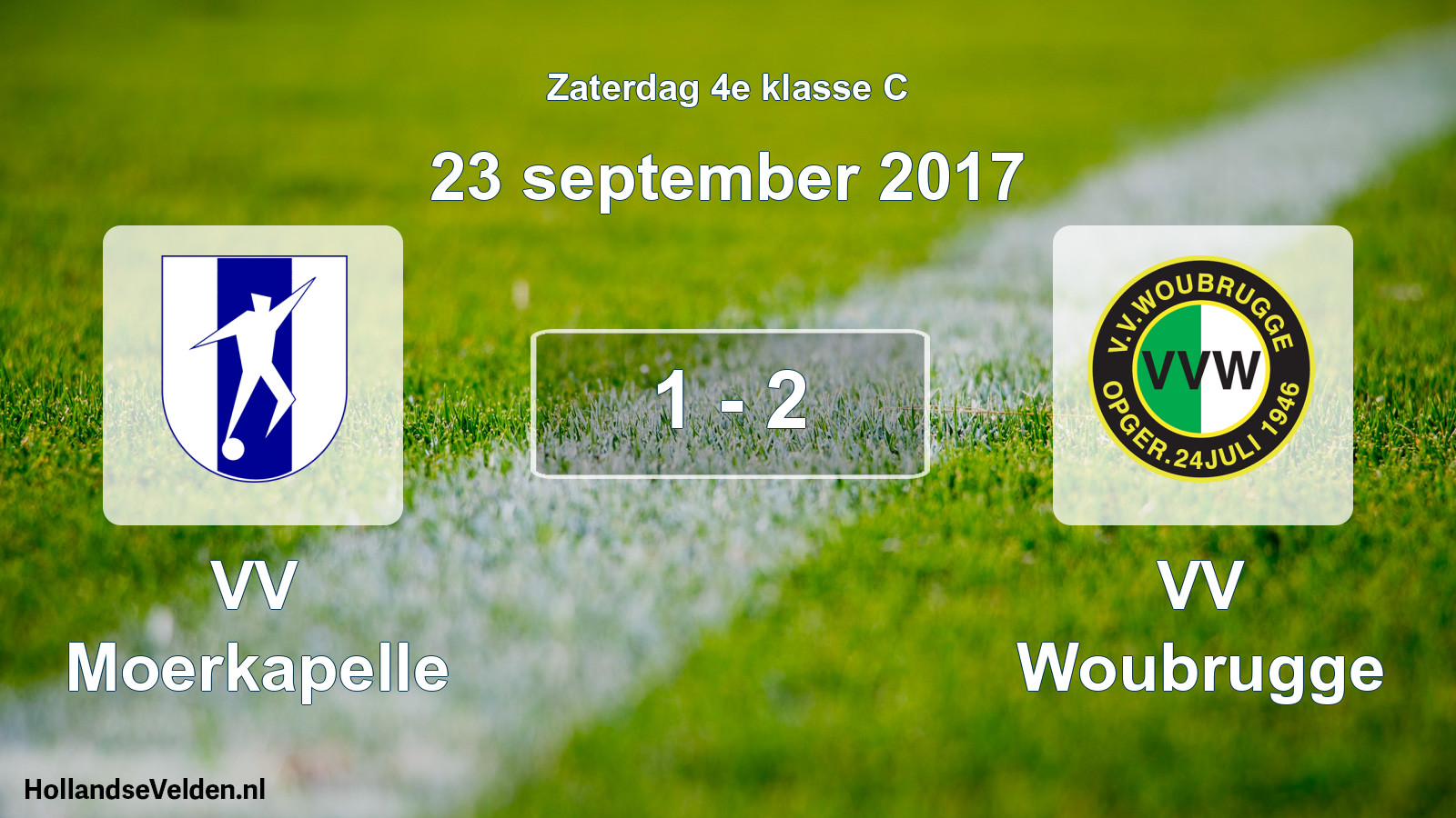 Total number of matches played: VV Moerkapelle - VV Woubrugge 1 - 2 (23 September 2017)