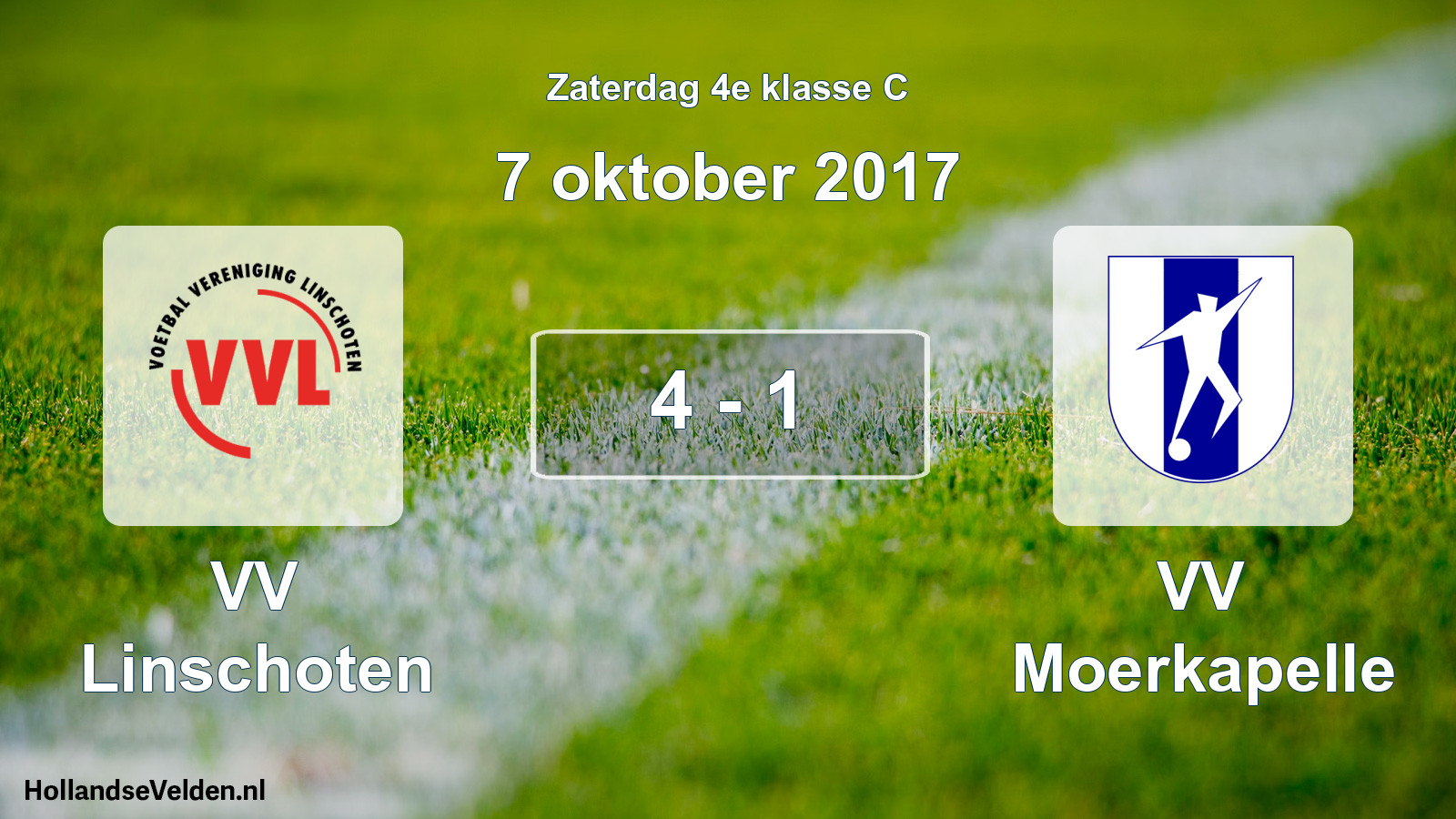 Total number of matches played: VV Linschoten - VV Moerkapelle 4 - 1 (7 October 2017)