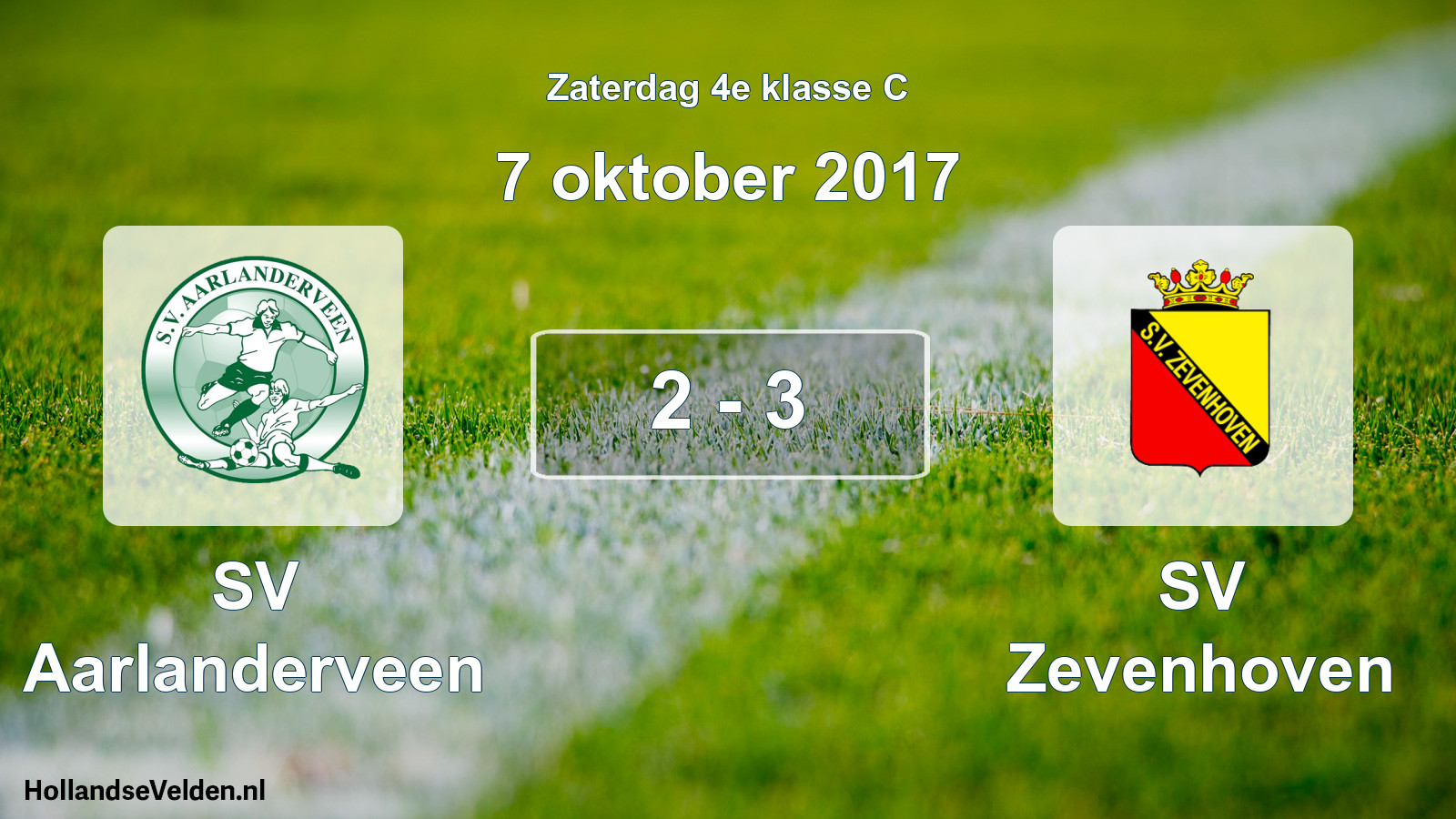 Total number of matches played: SV Aarlanderveen - SV Zevenhoven 2 - 3 (7 October 2017)