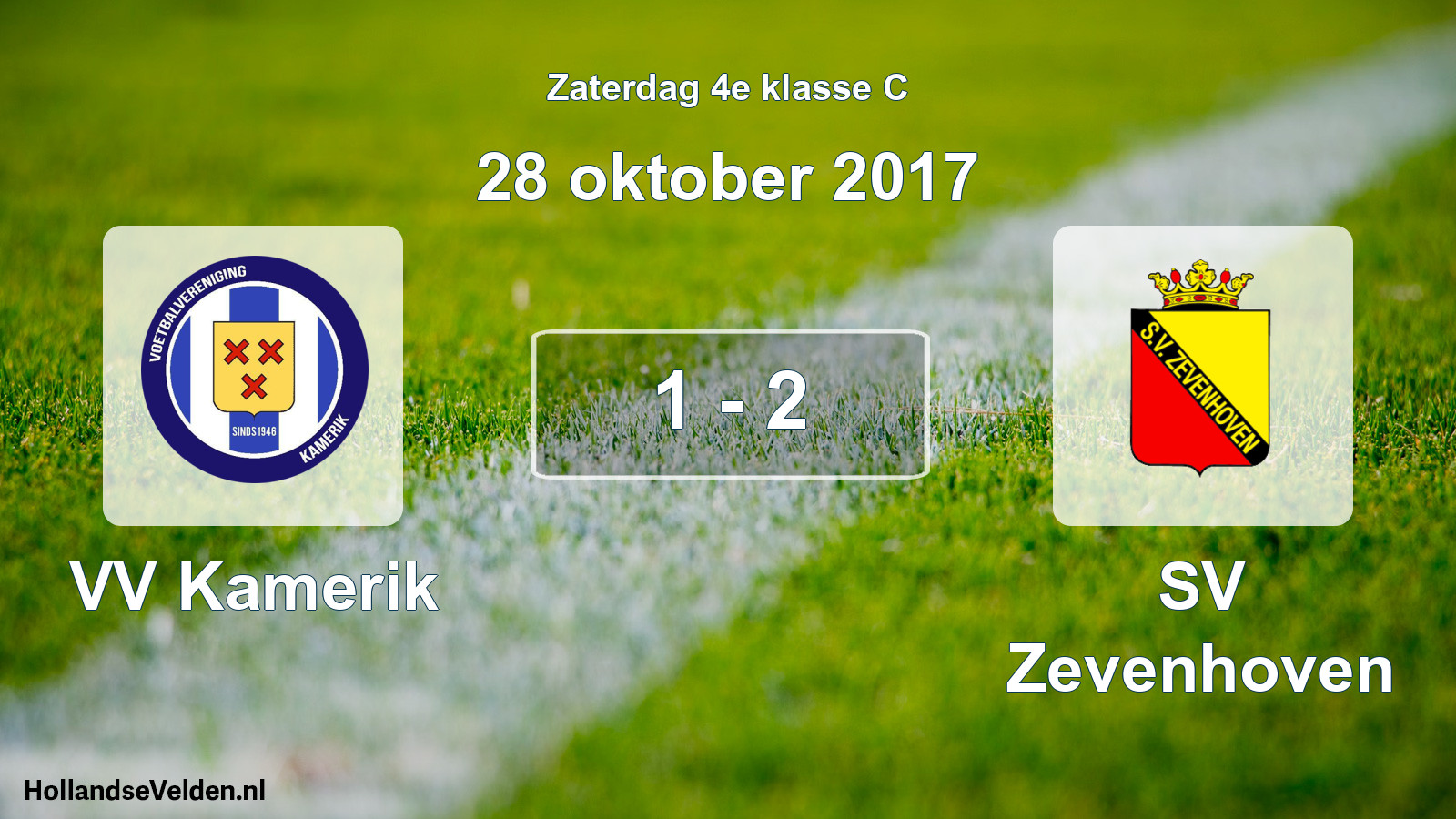 Total number of matches played: VV Kamerik - SV Zevenhoven 1 - 2 (28 October 2017)