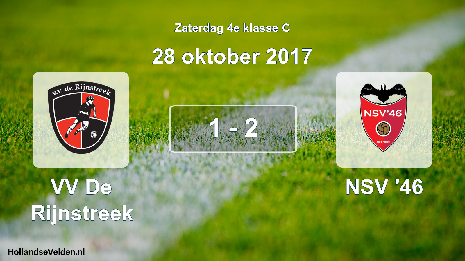 Total number of matches played: VV De Rijnstreek - NSV '46 1 - 2 (28 October 2017)