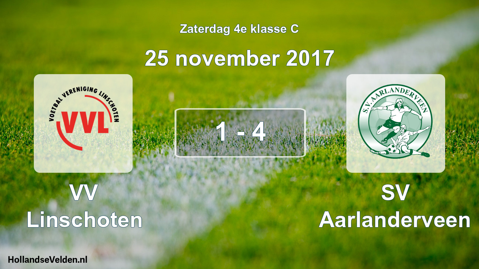 Total number of matches played: VV Linschoten - SV Aarlanderveen 1 - 4 (25 November 2017)